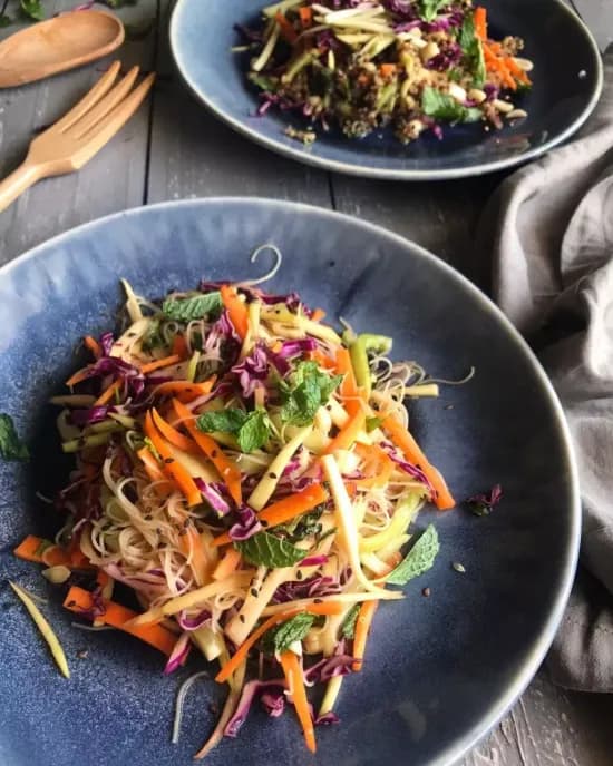 Asian Raw Mango and Quinoa Salad | How to make Mango Salad