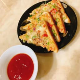 Open chilli cheese toast | How to make Cheese chilli toast