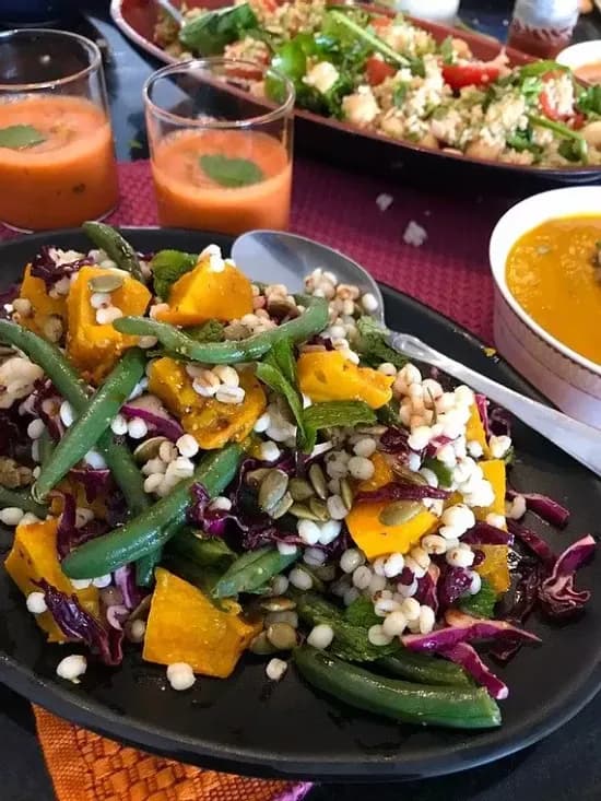 Roast Pumpkin and Barley Salad | How to make Barley Salad