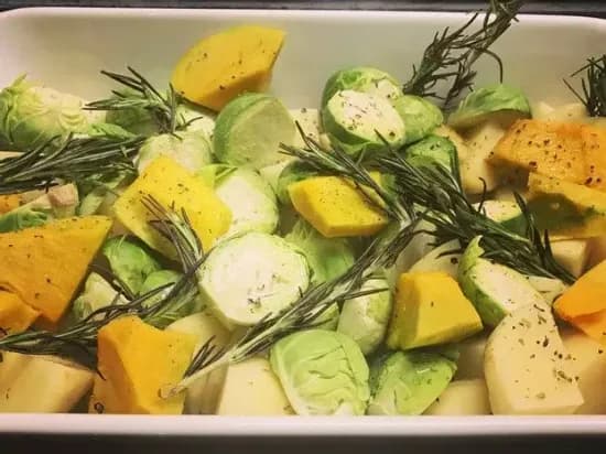Roasted Veggies with Fresh Rosemary