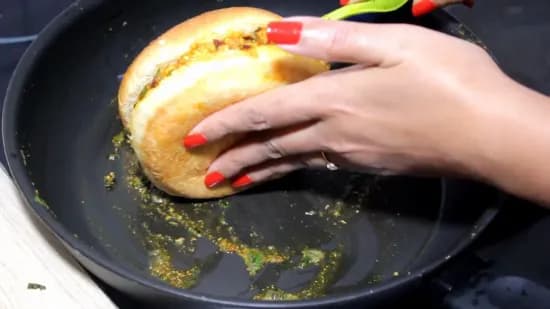 Tawa Paneer Burger | Cottage Cheese Burger