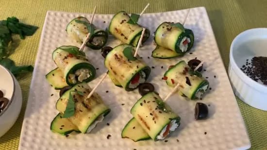 ज़ूकीनी रिकोट्टा रोल्ज़ | Zucchini Ricotta Rolls Recipe