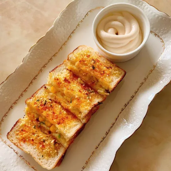 चीज़ वाले गार्लिक ब्रेड | Cheesy garlic bread