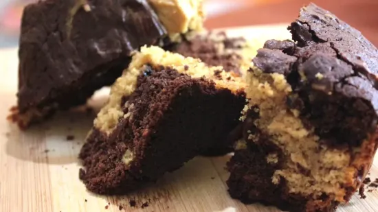  चोक्लेट पीनट मार्बल केक | Chocolate Peanut Marble Cake