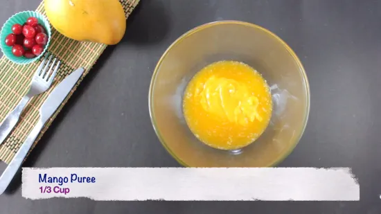 Eggless Mango Cake | No Oven Mango Cake