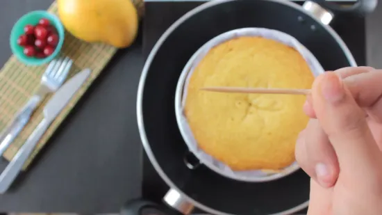 Eggless Mango Cake | No Oven Mango Cake