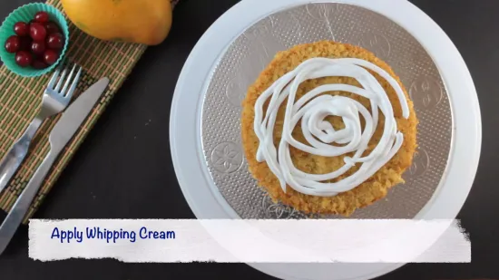 Eggless Mango Cake | No Oven Mango Cake