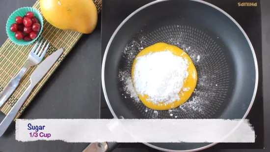 Eggless Mango Cake | No Oven Mango Cake