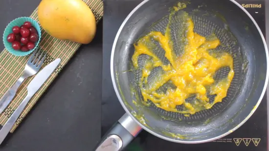 Eggless Mango Cake | No Oven Mango Cake