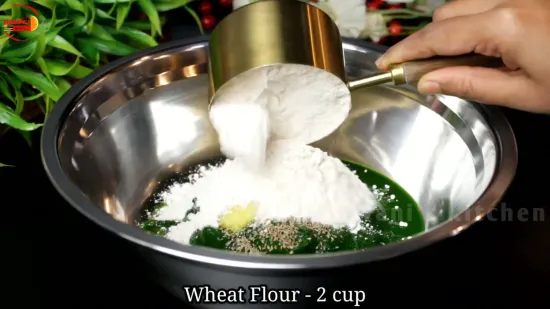 Palak Paneer Paratha