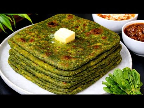 Palak Paneer Paratha
