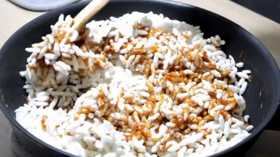 मुर्मुरा गुड लड्डू | Puffed Rice Dessert | Murmura Gud Laddu