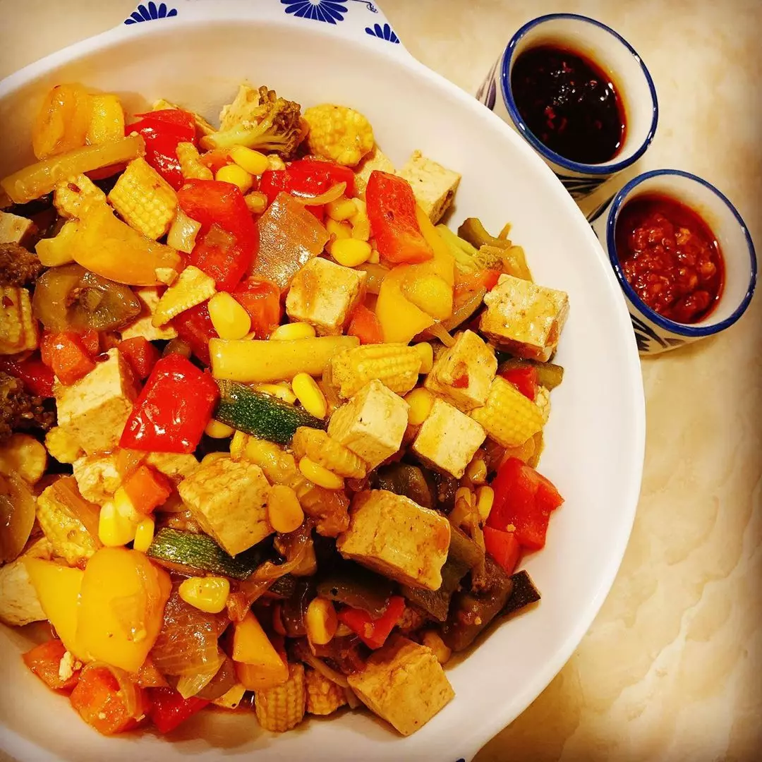 स्टर फ्राई टोफू | Stir Fry Tofu | How to make stif fry tofu