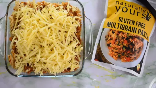 Tofu Pizza Pasta Casserole | Pizza Pasta Bake